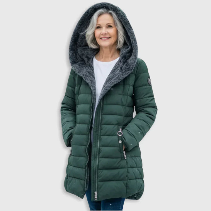 Nicole - Warme Winterjacke mit Kapuze