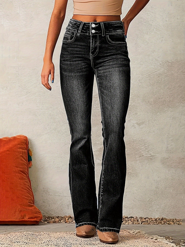 Tierra – High-Waisted Skinny-Jeans mit Reißverschluss-Detail