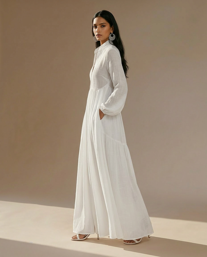 Becky – Modisches Leinen-Maxikleid