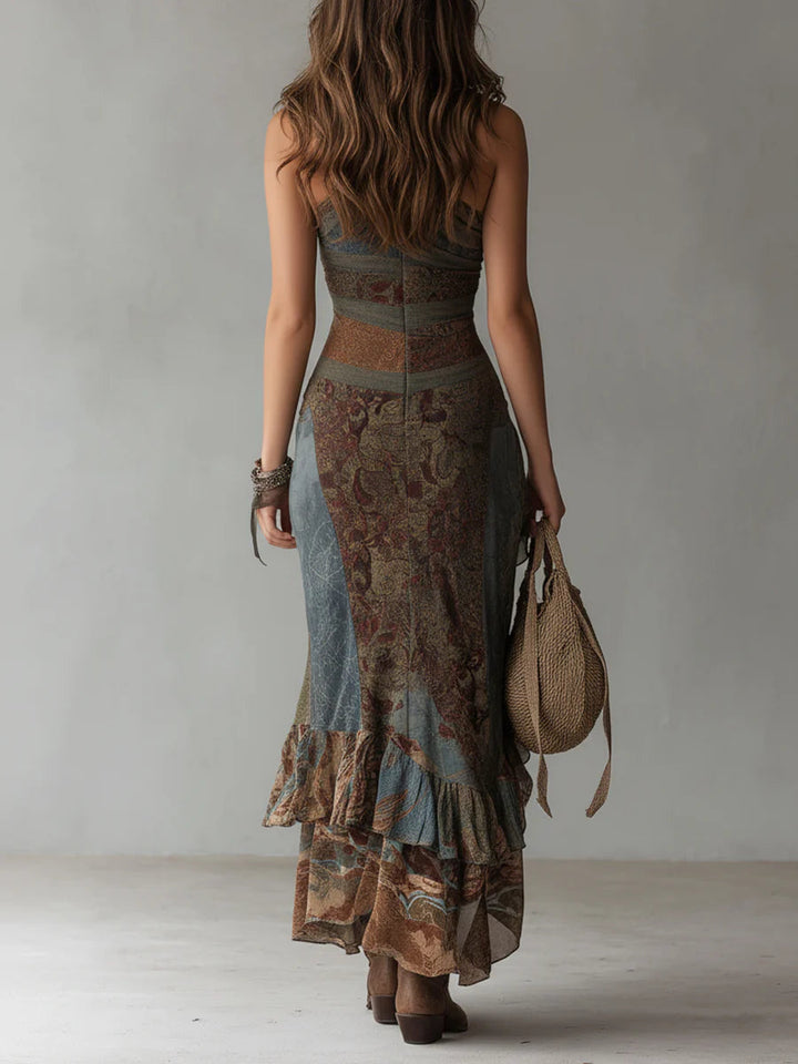 Niecon - Asymmetrisches Maxi-Kleid mit einer Schulter frei