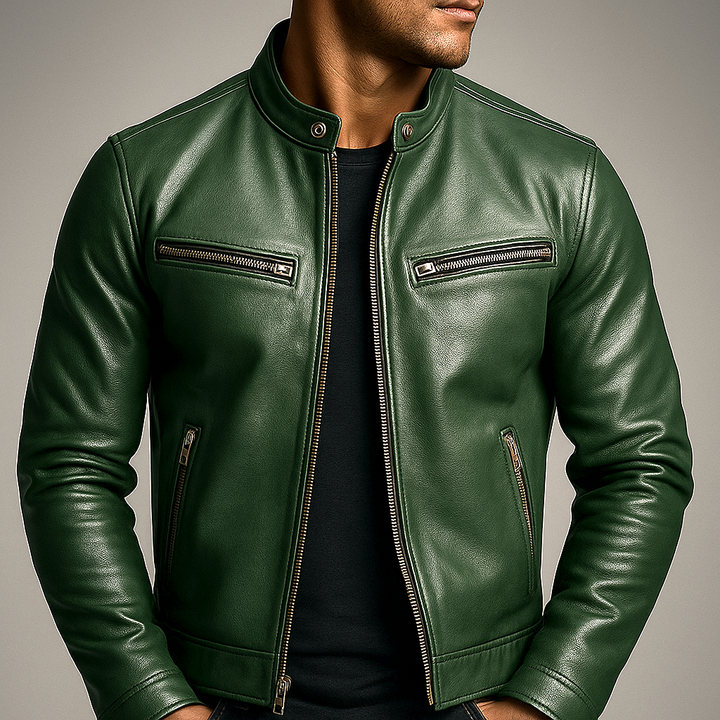 Ronnie - Vintage-Lederjacke mit körpernaher Passform