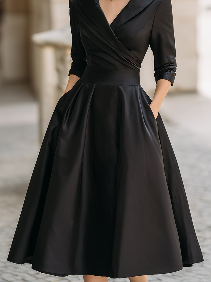 Leina - Midikleid aus Satin