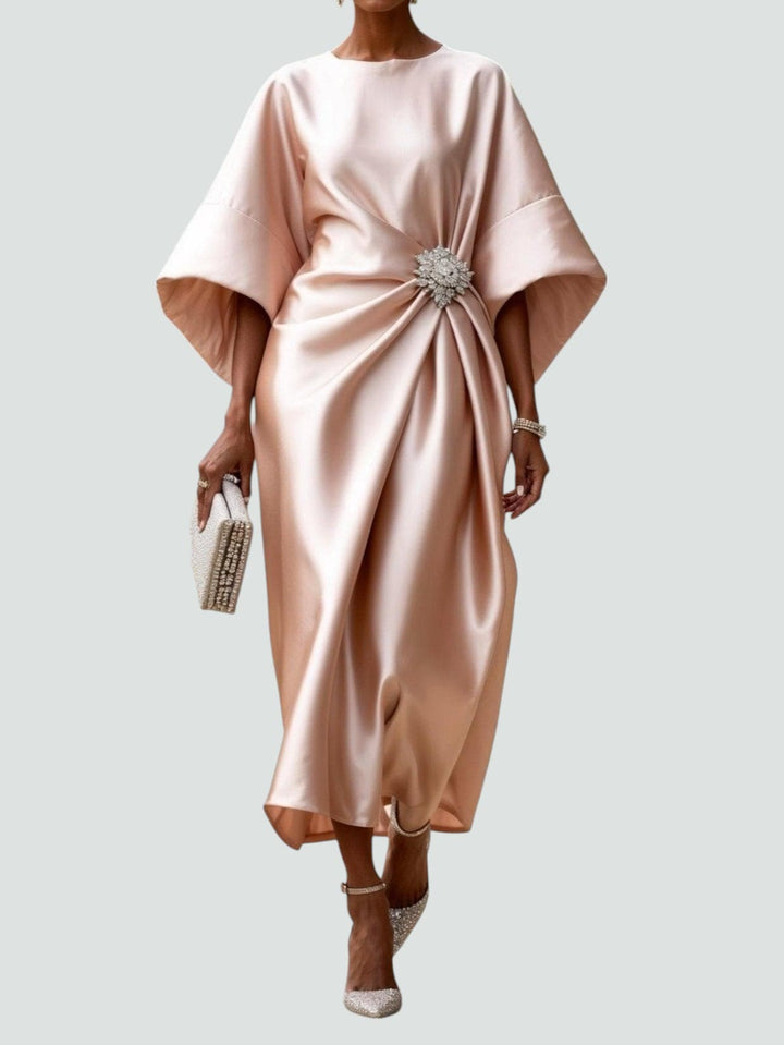 Tricia – Elegantes Satin-Maxikleid