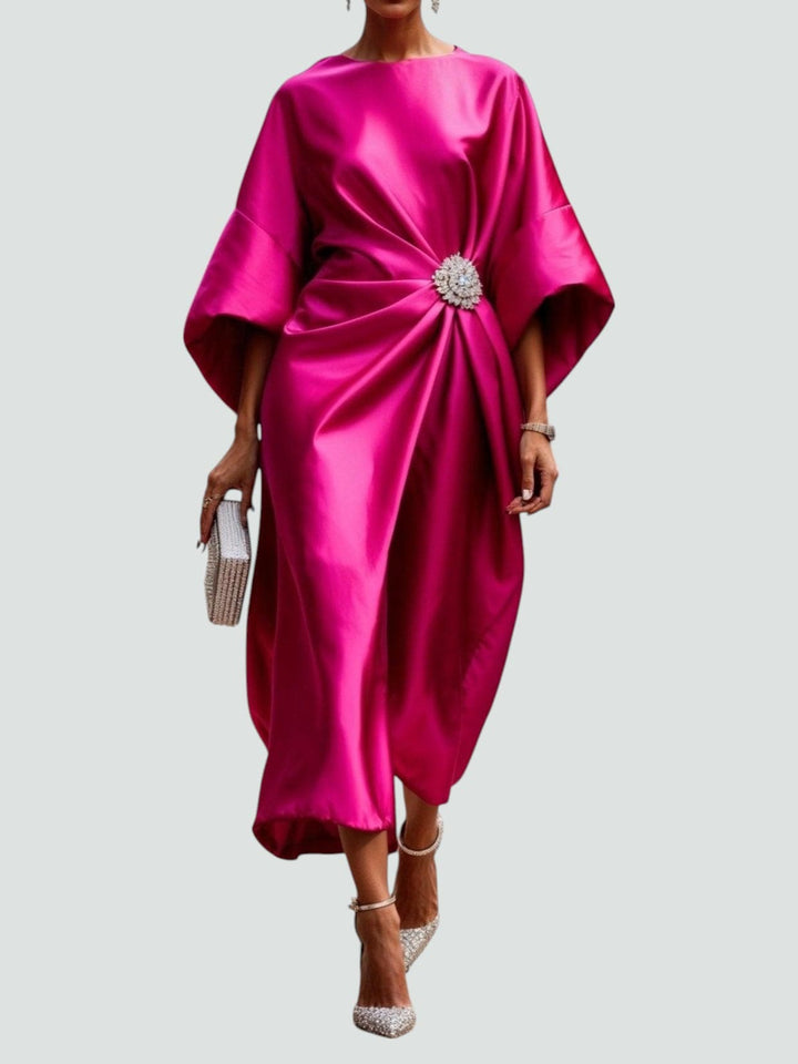 Tricia – Elegantes Satin-Maxikleid