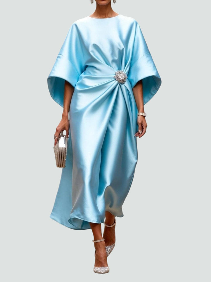 Tricia – Elegantes Satin-Maxikleid