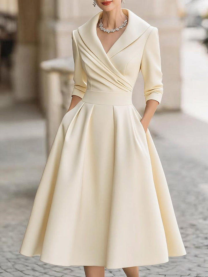 Leina - Midikleid aus Satin