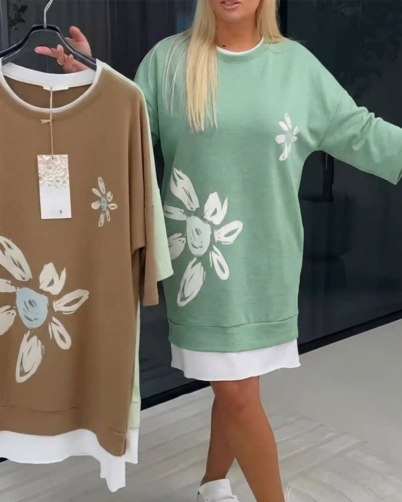 Charrie – Lässiges Baumwollkleid knielang