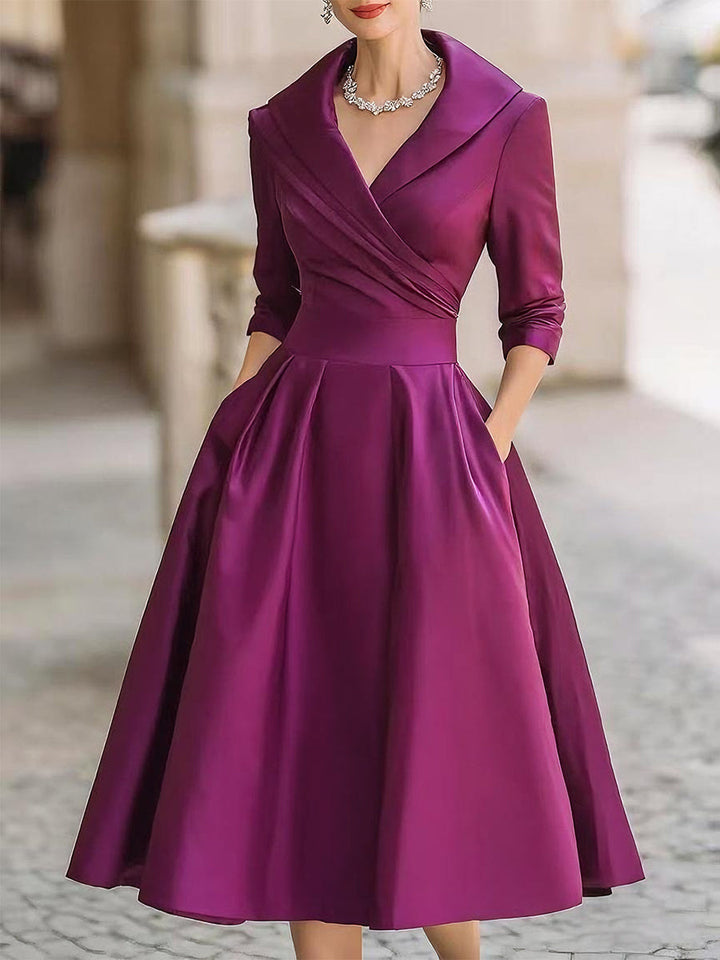 Leina - Midikleid aus Satin