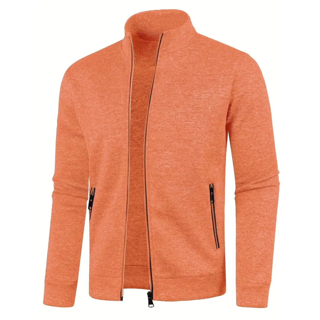 Clint – Klassische Strickjacke mit Reißverschluss