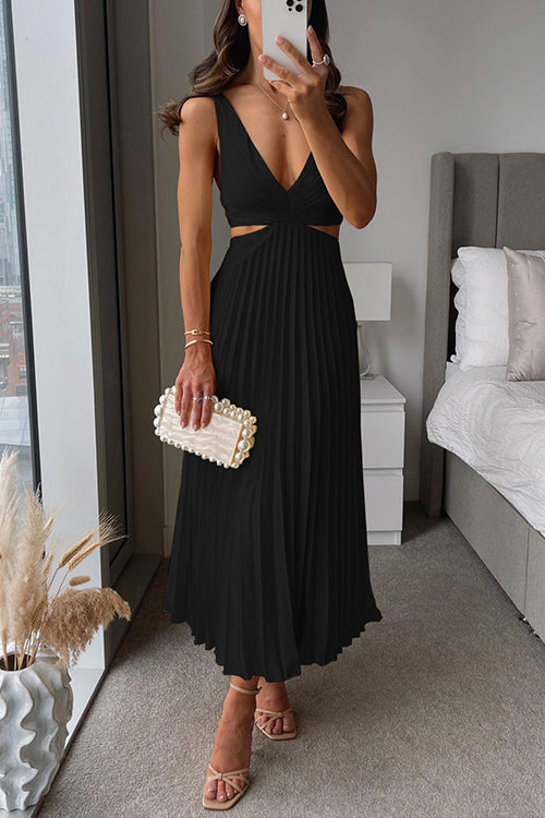 Donna – Fließendes Maxikleid mit Falten