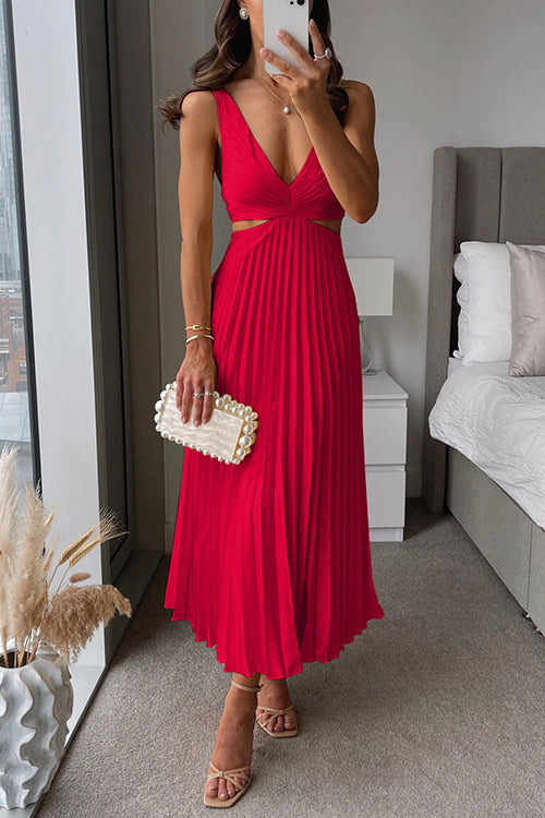 Donna – Fließendes Maxikleid mit Falten