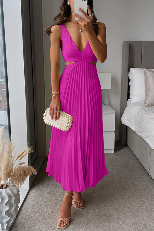 Donna – Fließendes Maxikleid mit Falten
