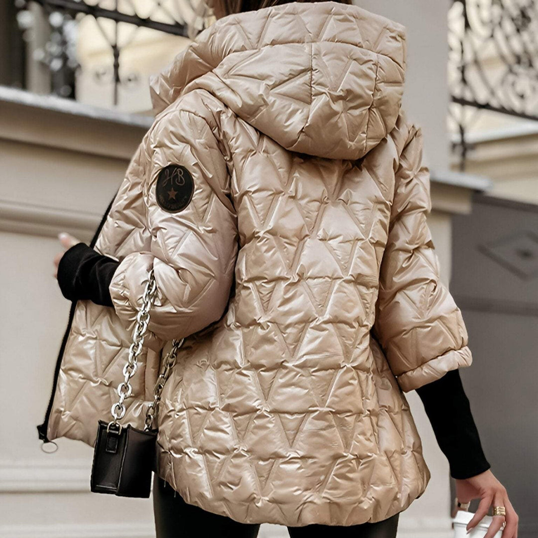 Carolina – Gesteppte Pufferjacke mit übergroßem Kragen