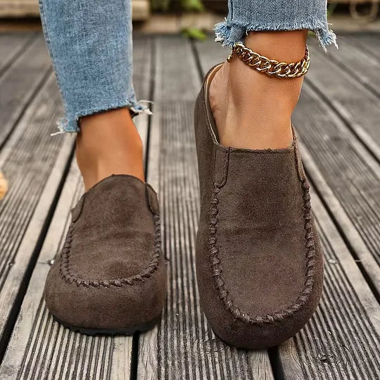 Arabella – Orthopädische Vintage-Pantoletten aus Leder