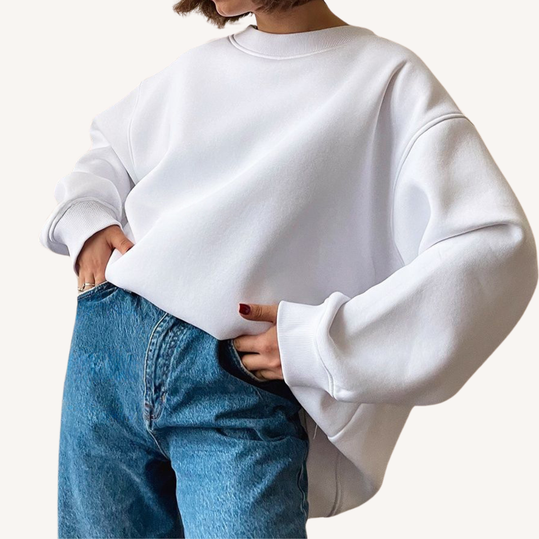 Haley | Übergroßes Fleece-Sweatshirt