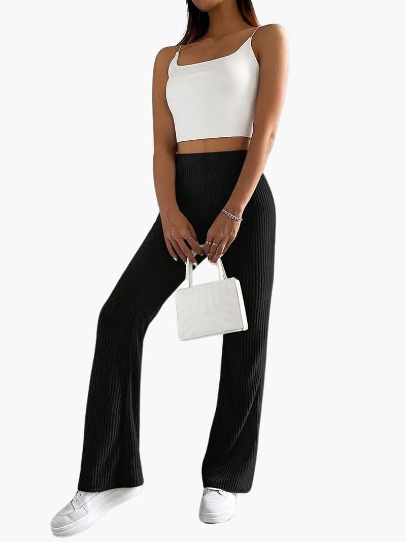 Jade | Lässige Hose mit hoher Taille