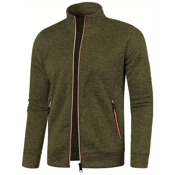Clint – Klassische Strickjacke mit Reißverschluss