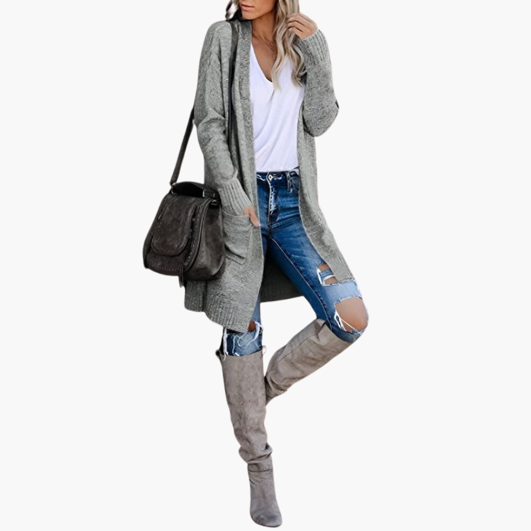 Holly | Legere Strickjacke mit Taschen