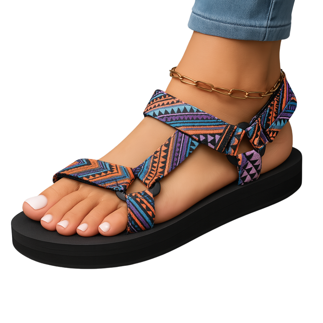 Mylene – Orthopädische Ledersandalen für ganztägigen Halt