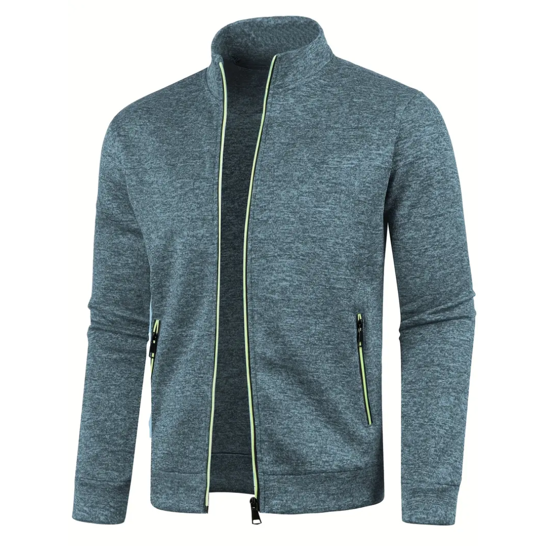 Clint – Klassische Strickjacke mit Reißverschluss