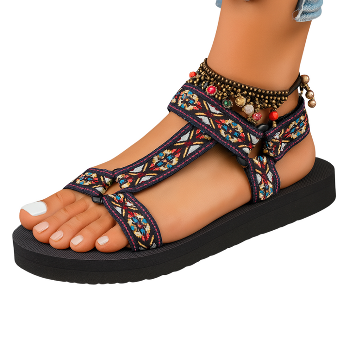 Mylene – Orthopädische Ledersandalen für ganztägigen Halt