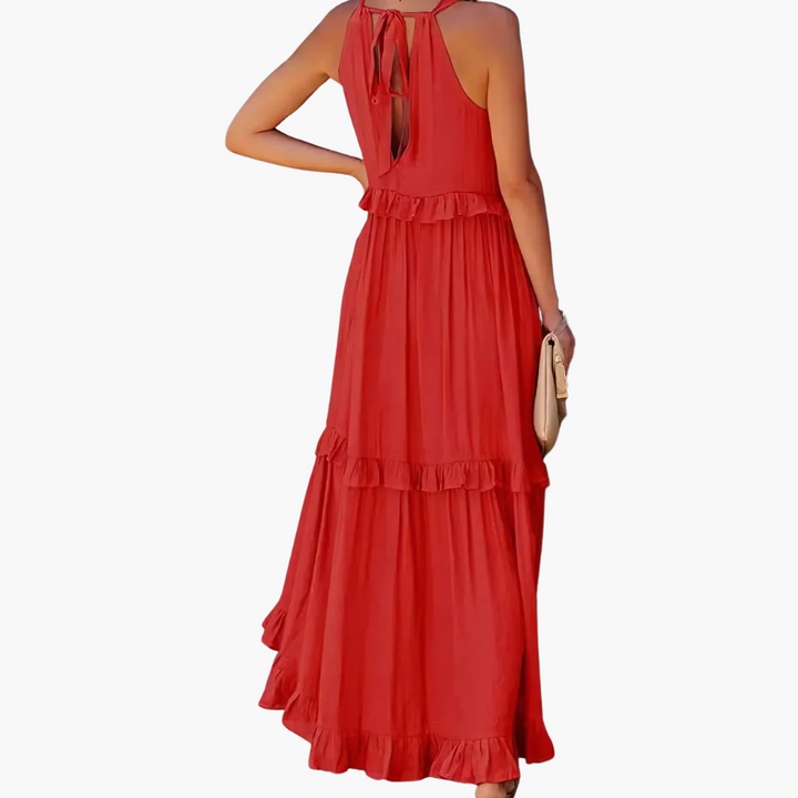 Joanna | Ruffle Breeze Maxikleid