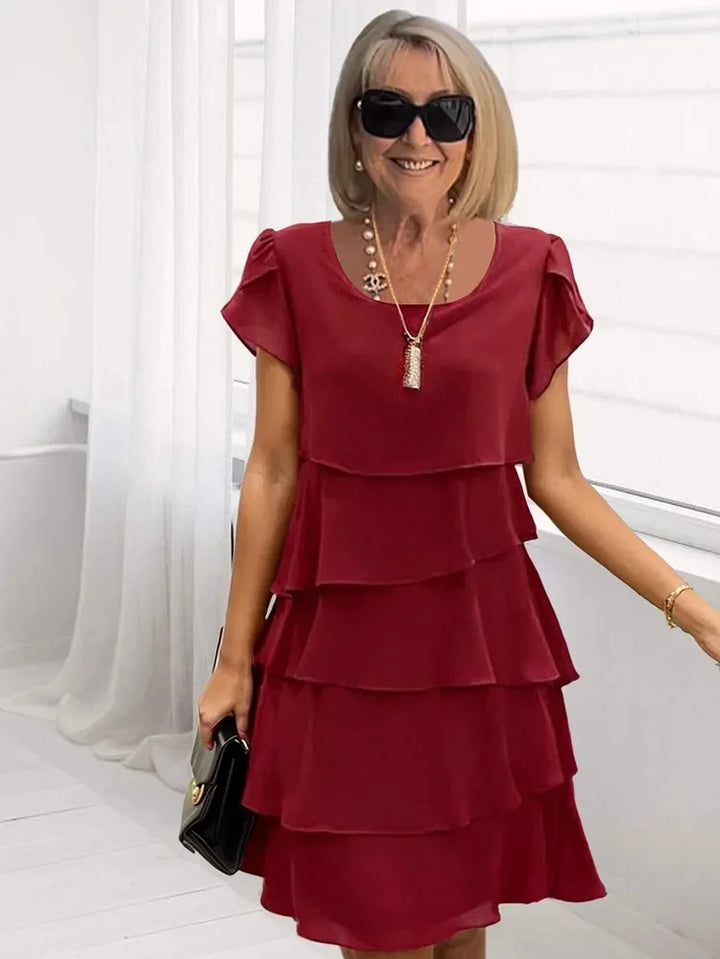 Cailey – Chiffonkleid mit Lagen-Look