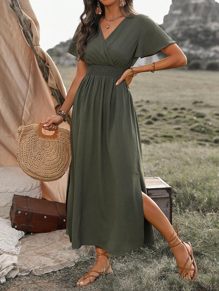 Dylana – Elegantes Maxikleid mit Schlitz