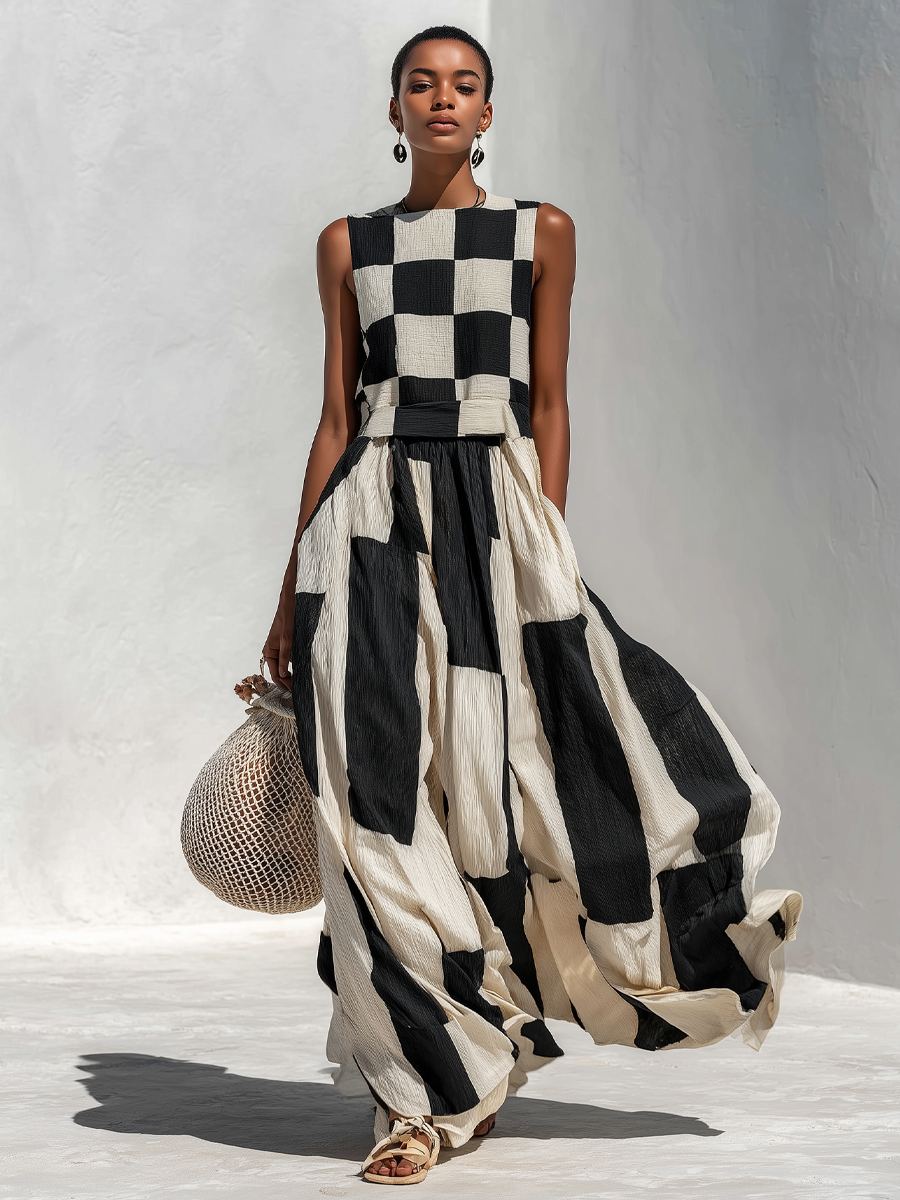 Merrie – Maxi-Kleid aus Baumwollleinen