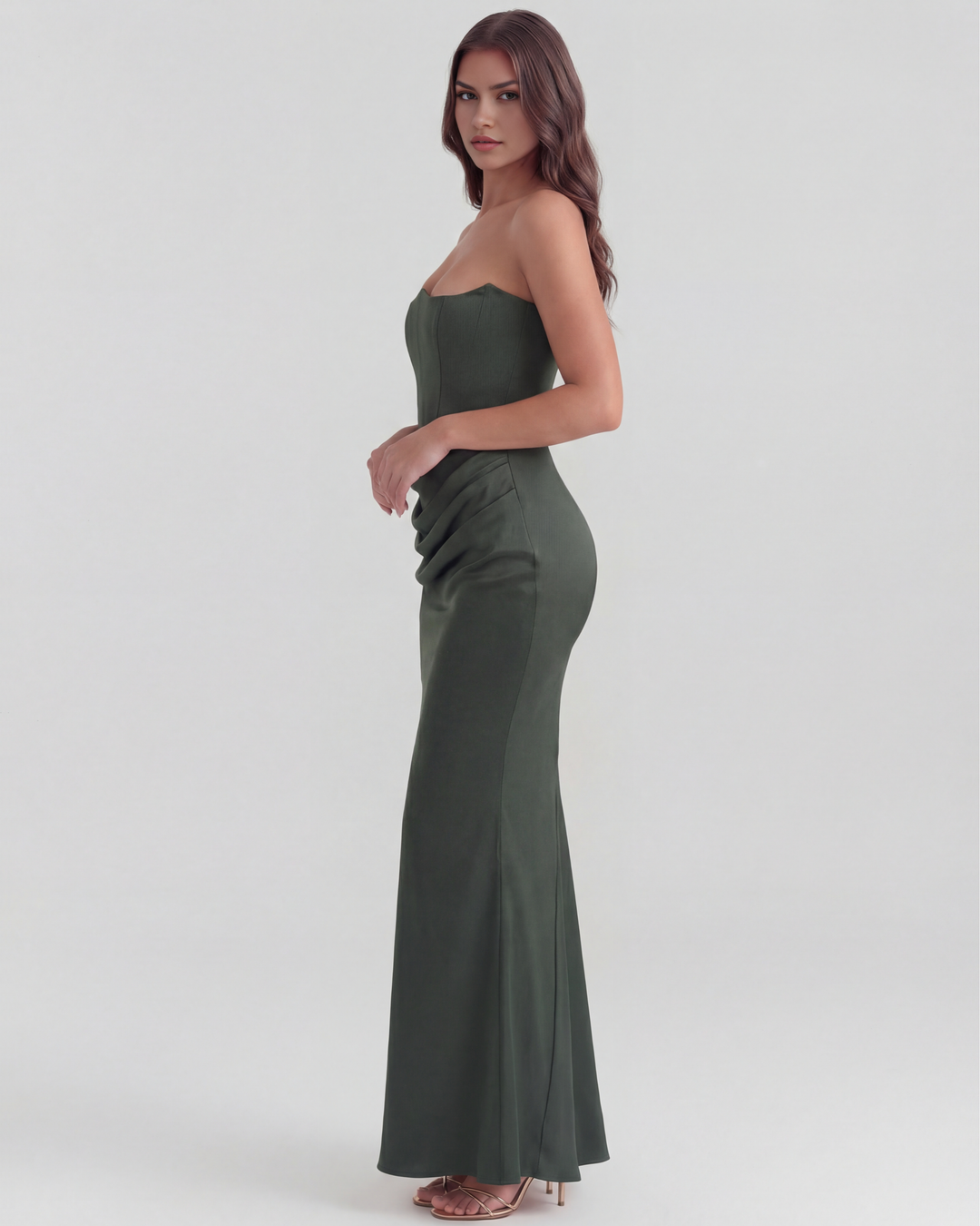 Yona – Elegantes Korsett-Maxikleid