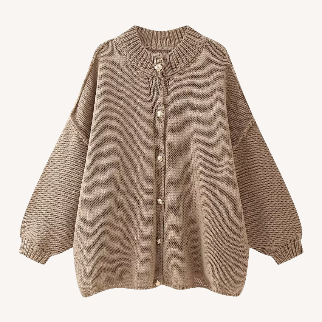 Petty | Rundhals-Strickjacke