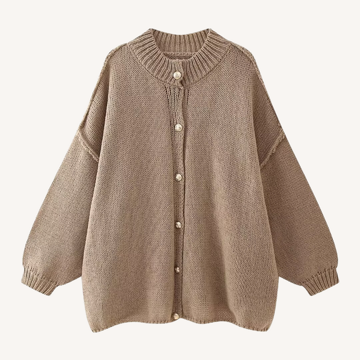 Petty | Rundhals-Strickjacke