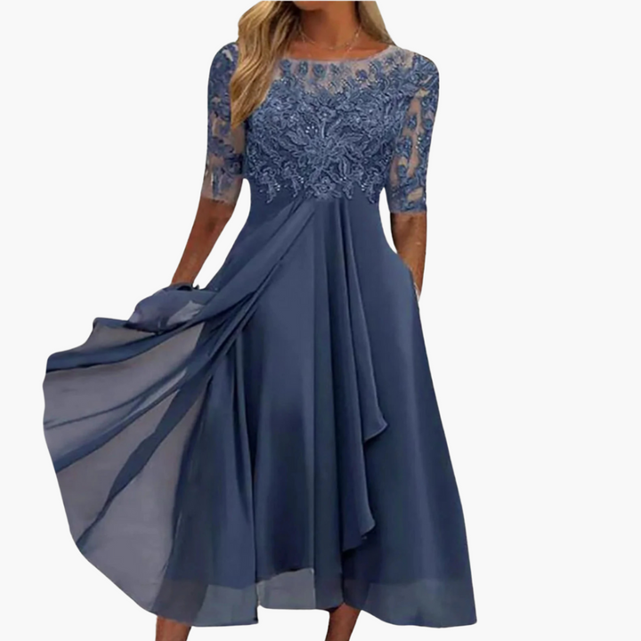 Kayla | Kleid mit Spitzenstickerei