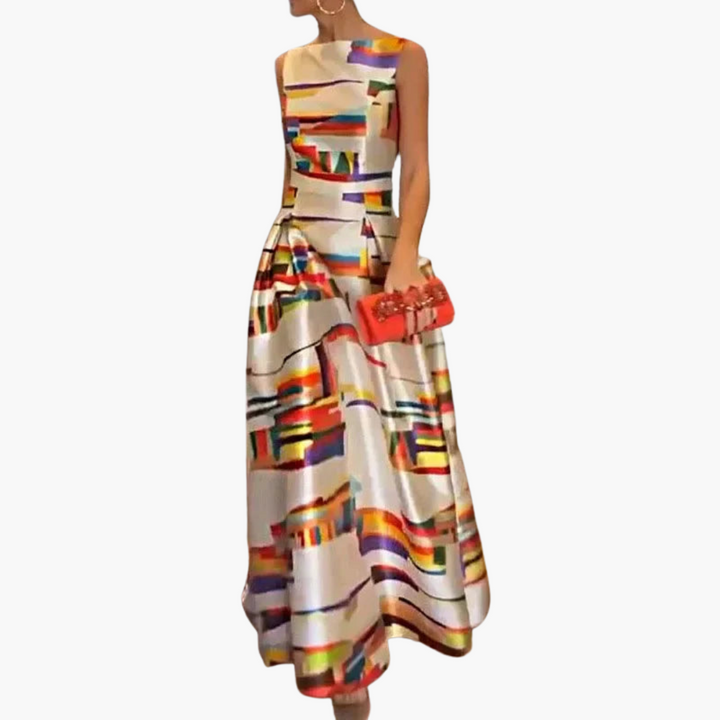 Mirabel | Geometrisches Maxikleid