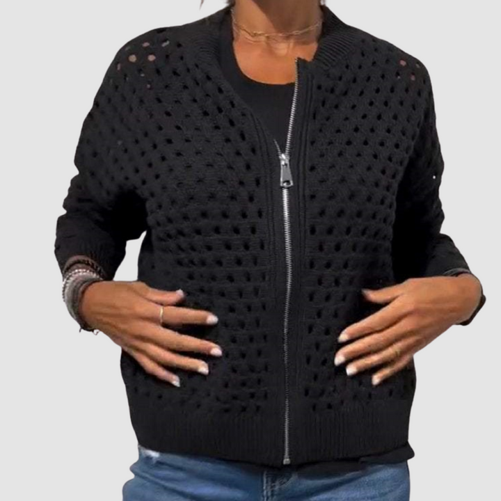 Grace - Strickjacke mit Reißverschluss