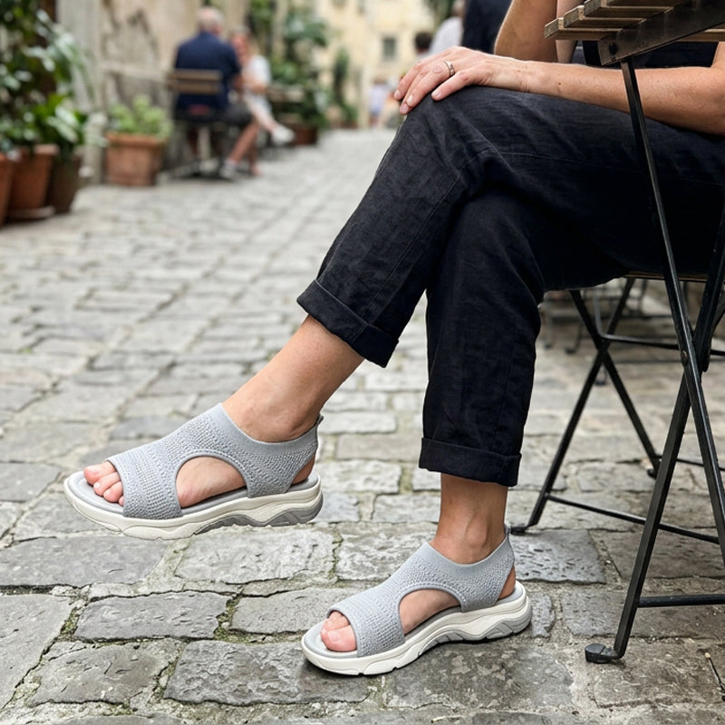 Kaela – Atmungsaktive Komfort-Sandalen mit offener Zehenpartie