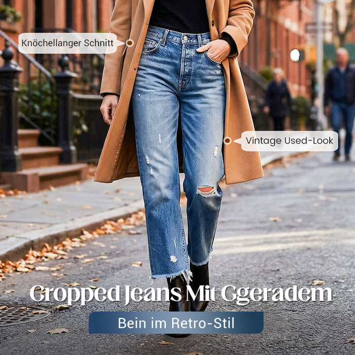 Larra – Retro-Jeans mit verkürztem, geradem Bein
