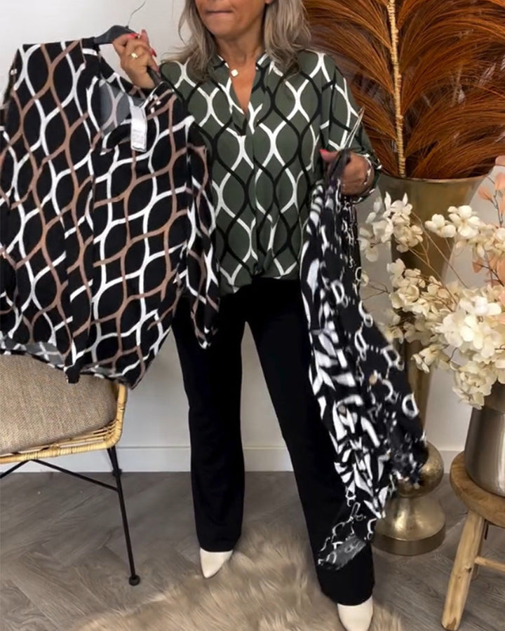 Alisha - Bluse mit Grafik-Print