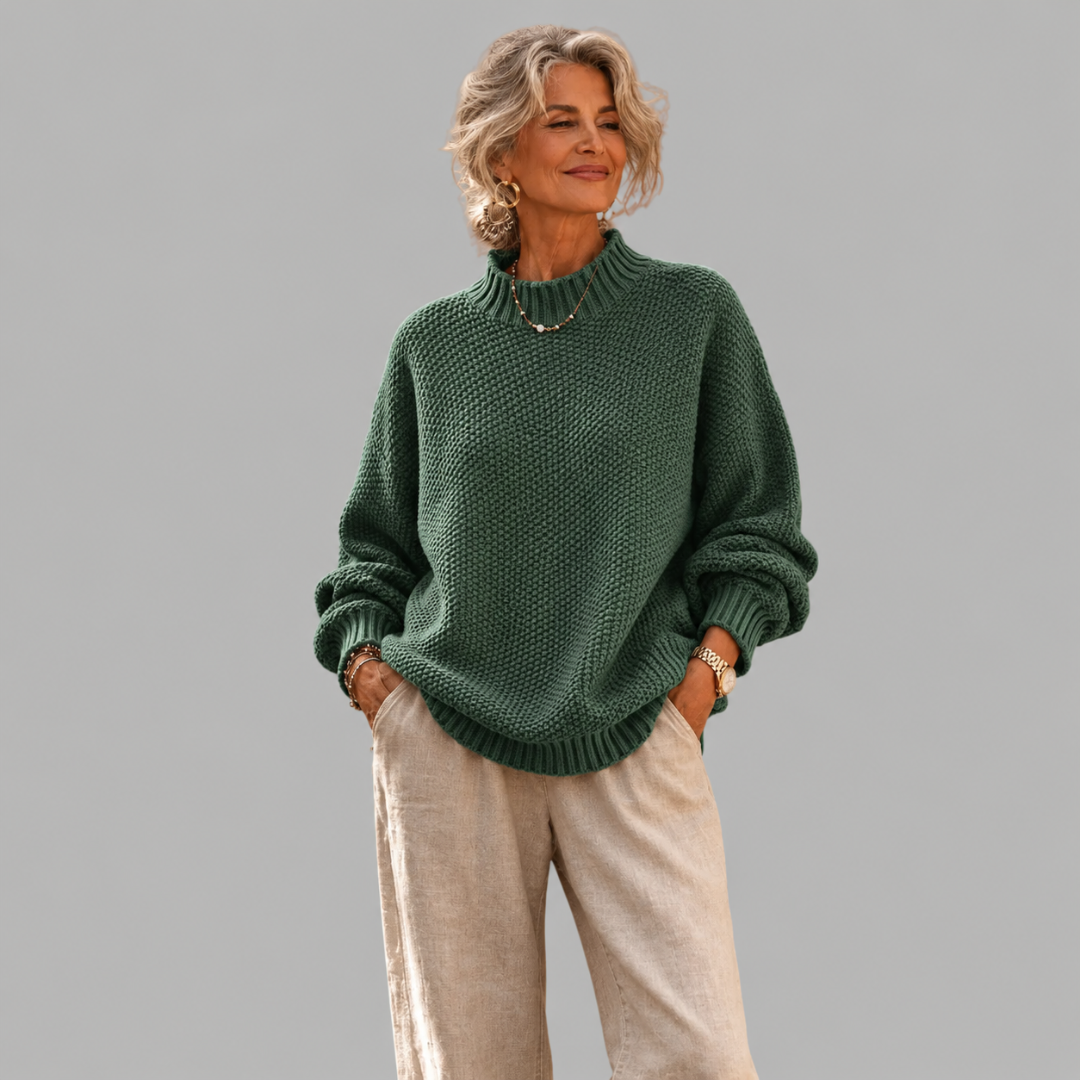 Shiloh – Locker gestrickter Strukturpullover