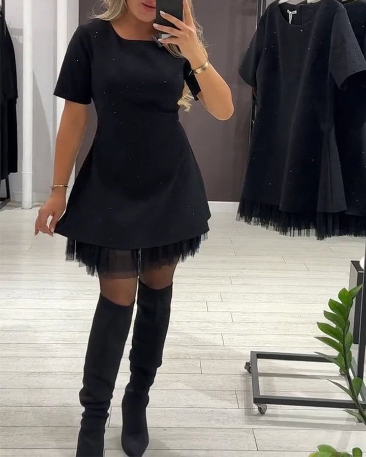 Cassie – A-Linien-Patchworkkleid