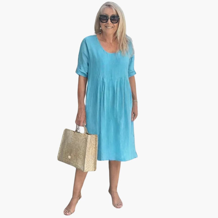 Audrey - Lässiges Taschen-Tunikakleid