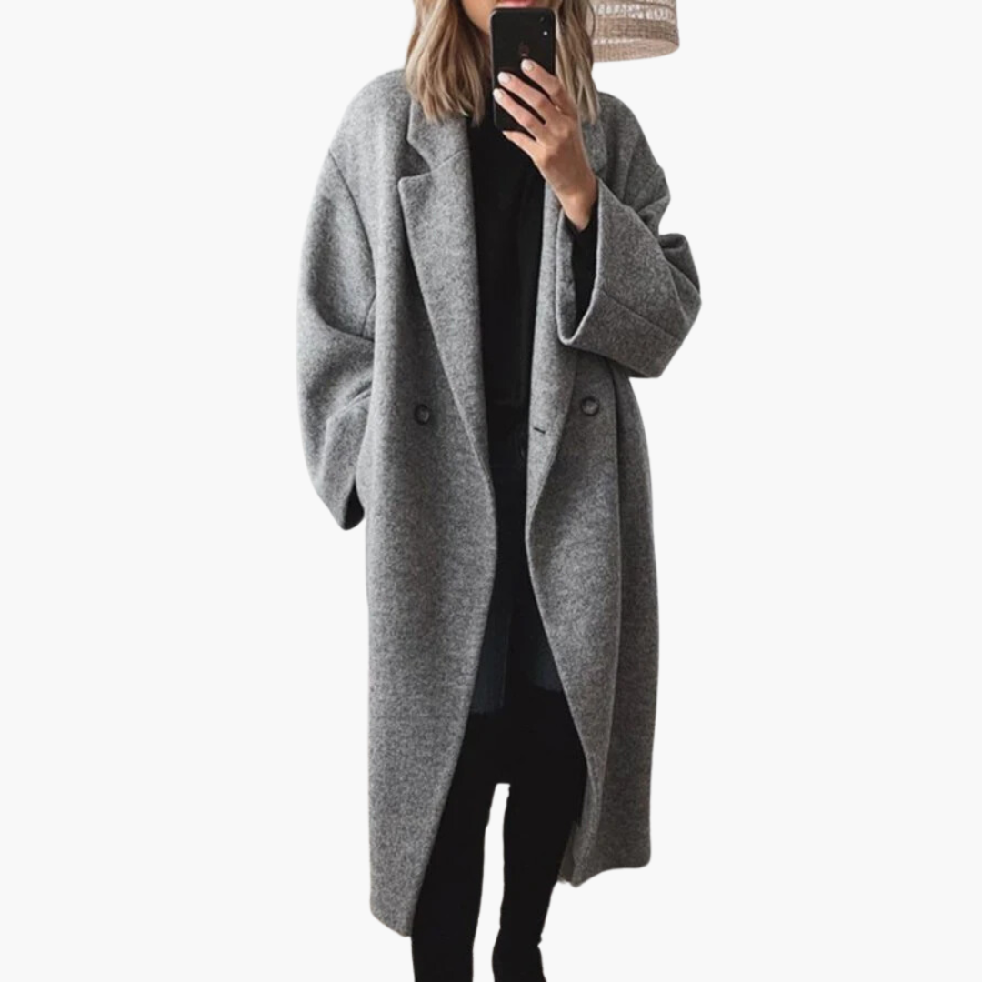 Phoebe | Kuscheliger langer Mantel