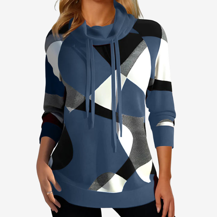 Esme | Damen-Kapuzenpullover mit Farbblock-Design