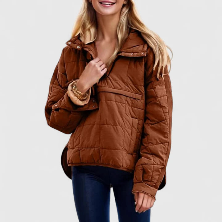 Faith – Wasserdichte Oversized-Pulloverjacke mit Kapuze