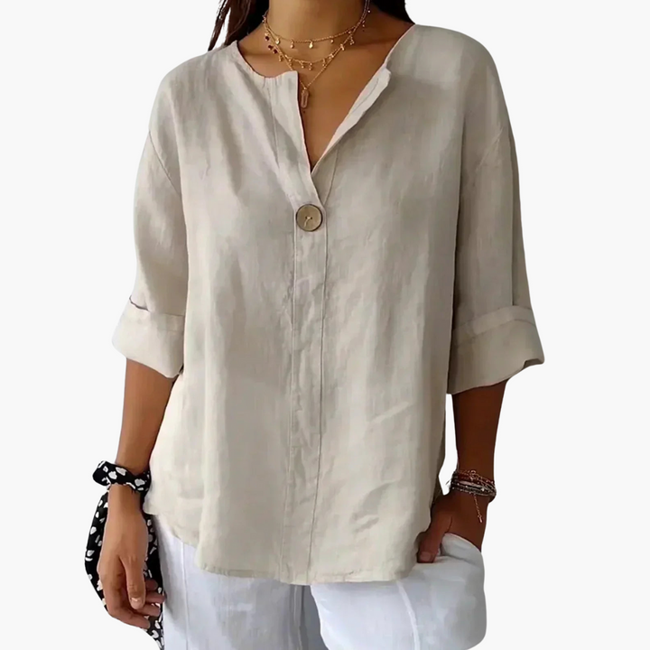 Lucy | Legere V-Ausschnitt-Bluse