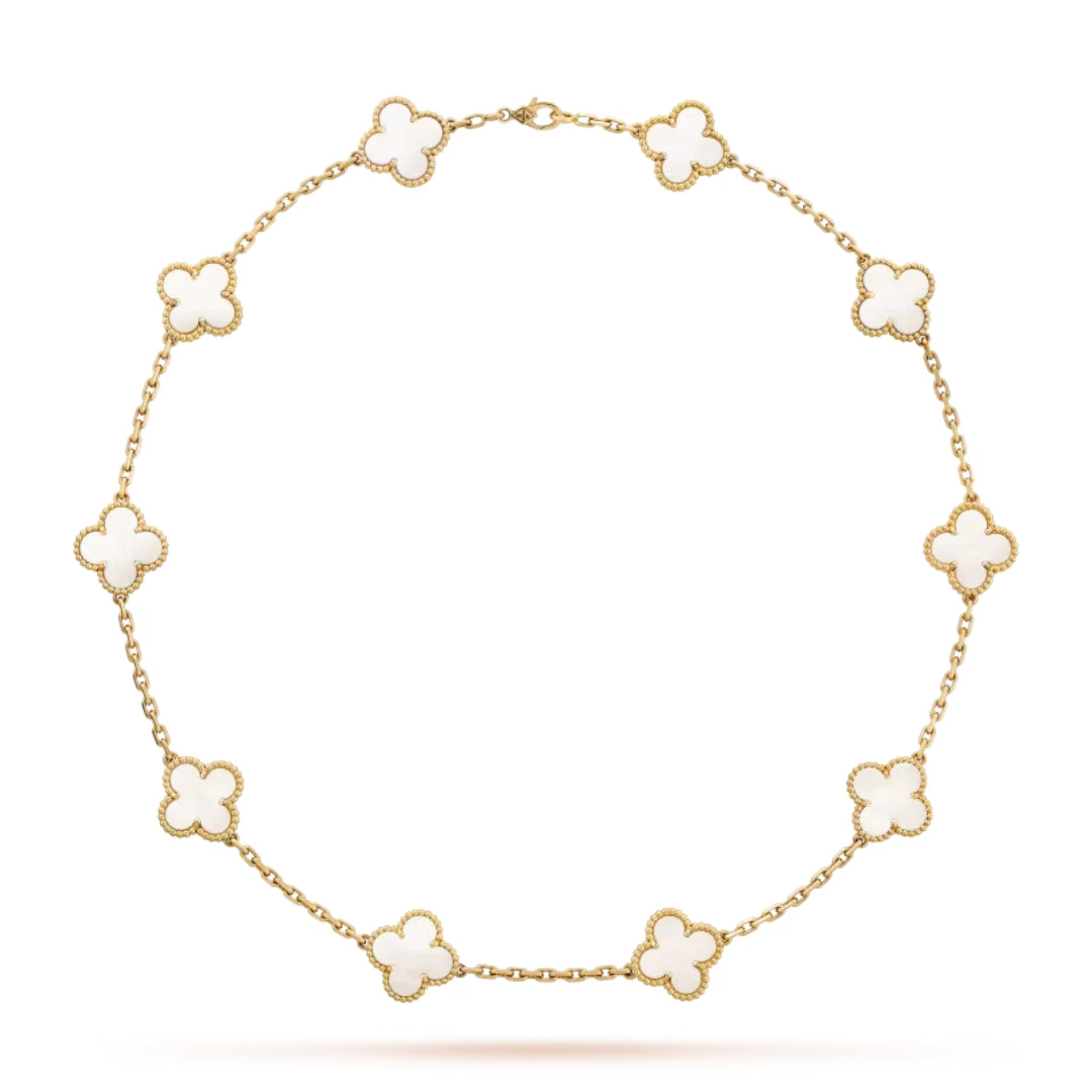 KLEEBLATT | 10 Motive Weißes Halsband