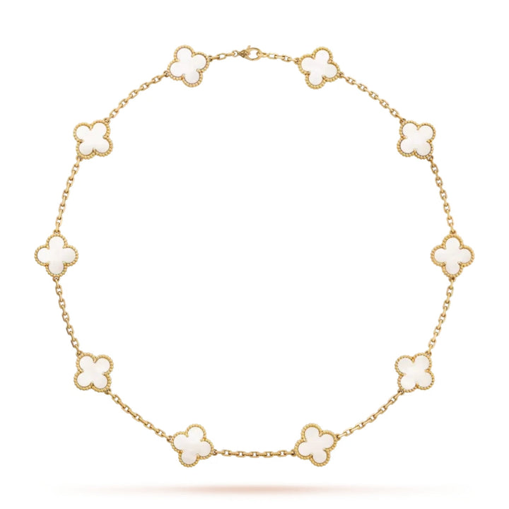 KLEEBLATT | 10 Motive Weißes Halsband