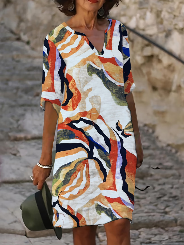 Bia – Luftiges Sommerkleid mit Druckmuster