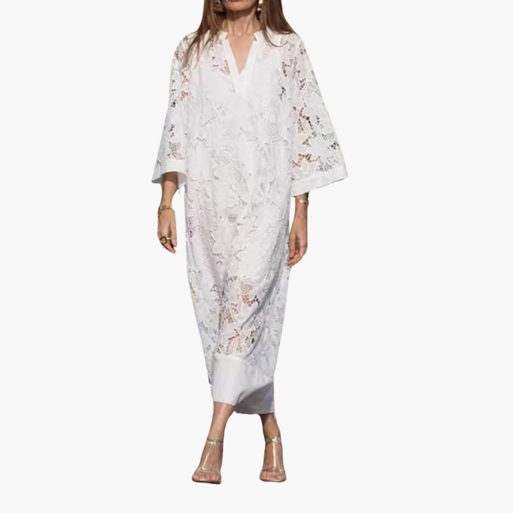 Camila | Sommerkleid mit Spitzenbesatz