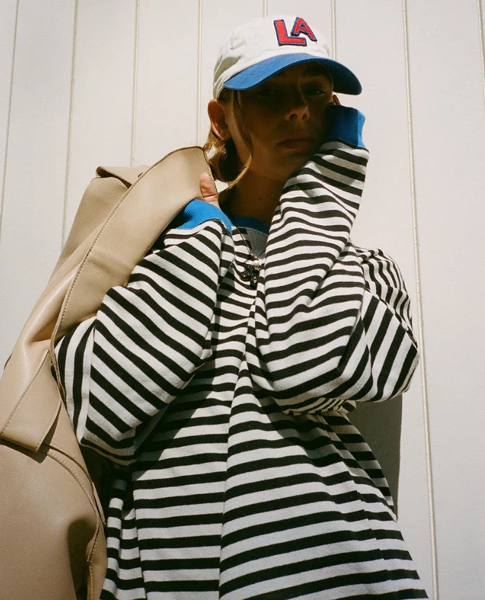 Abby | Gestreifter Oversized-Pullover